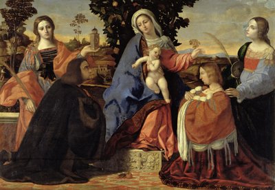 Conversazione Sacra con Sante Barbara e Giustina da Jacopo Palma